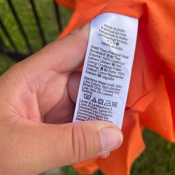 J Crew Palermo Linen Smock Waist Dress NWT - Picture 8 of 12